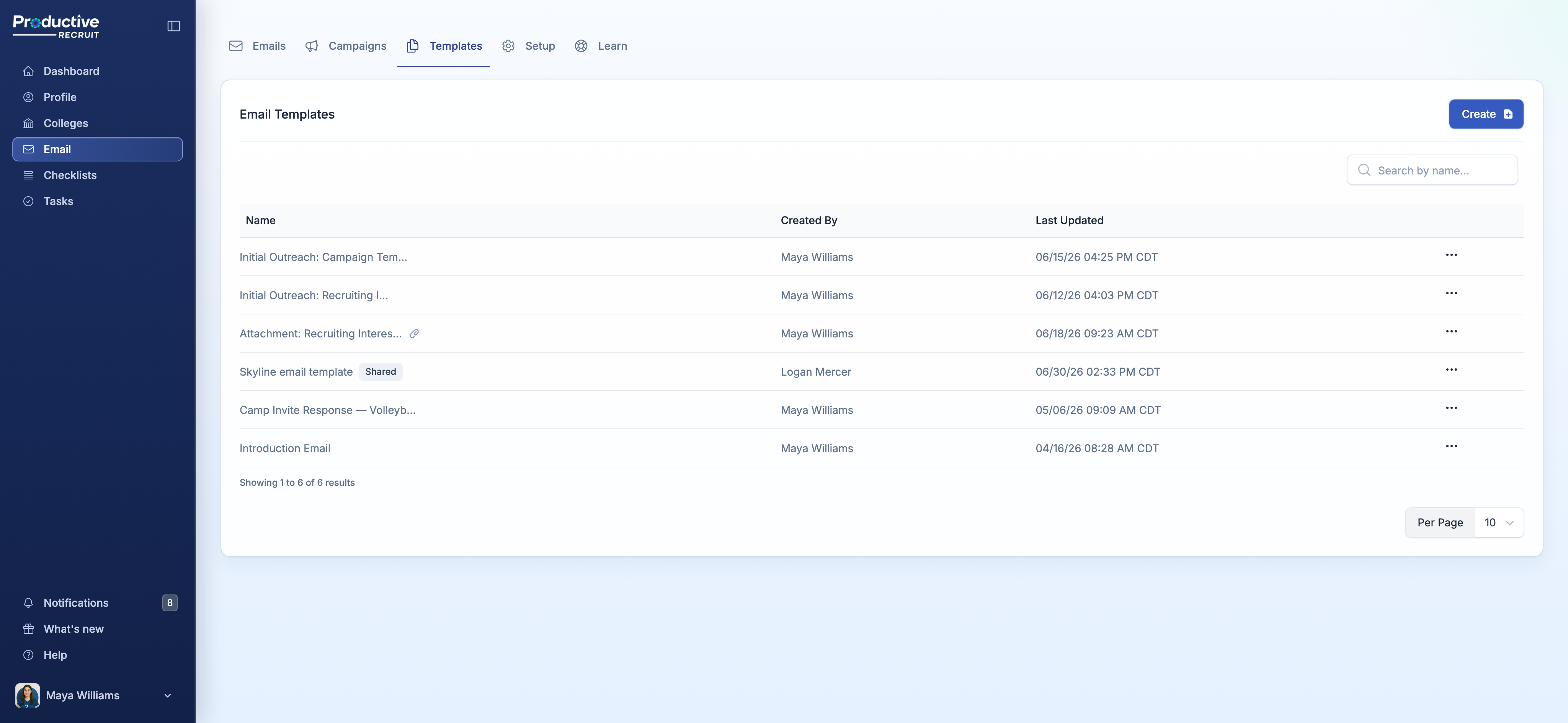 Introduction Email default template with the Preview tab showing sample coach values