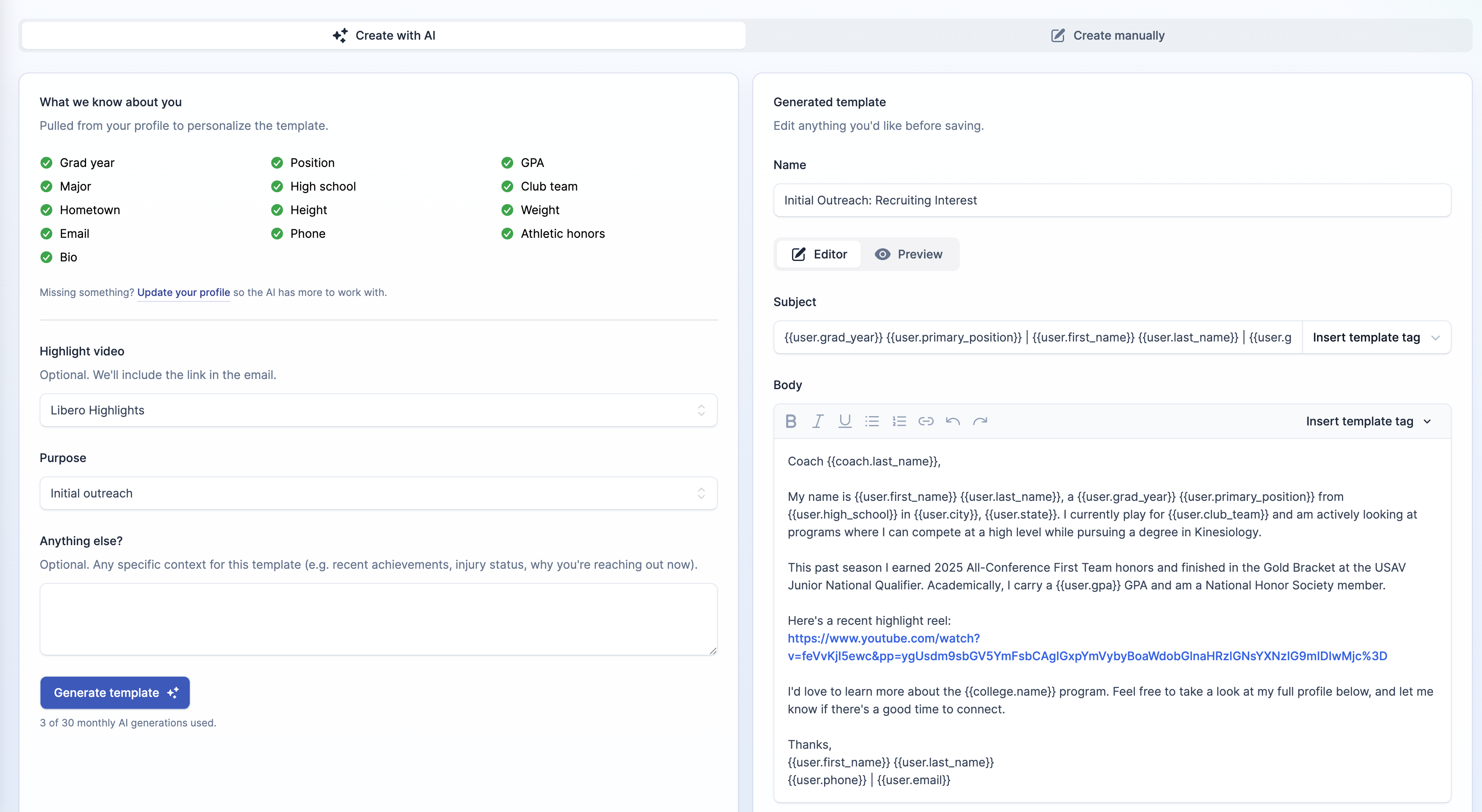 AI Email Templates