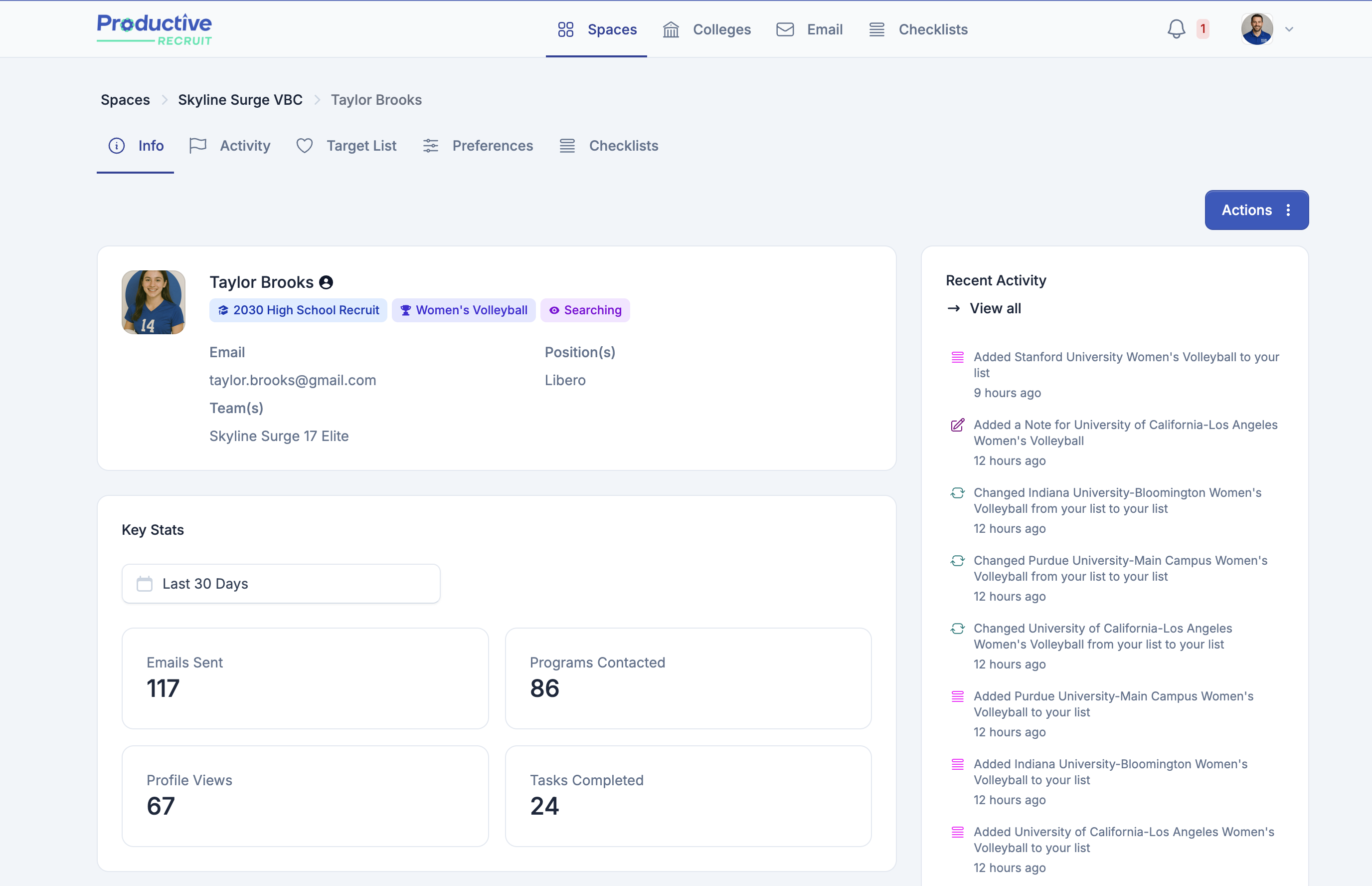 ProductiveRecruit App screenshot