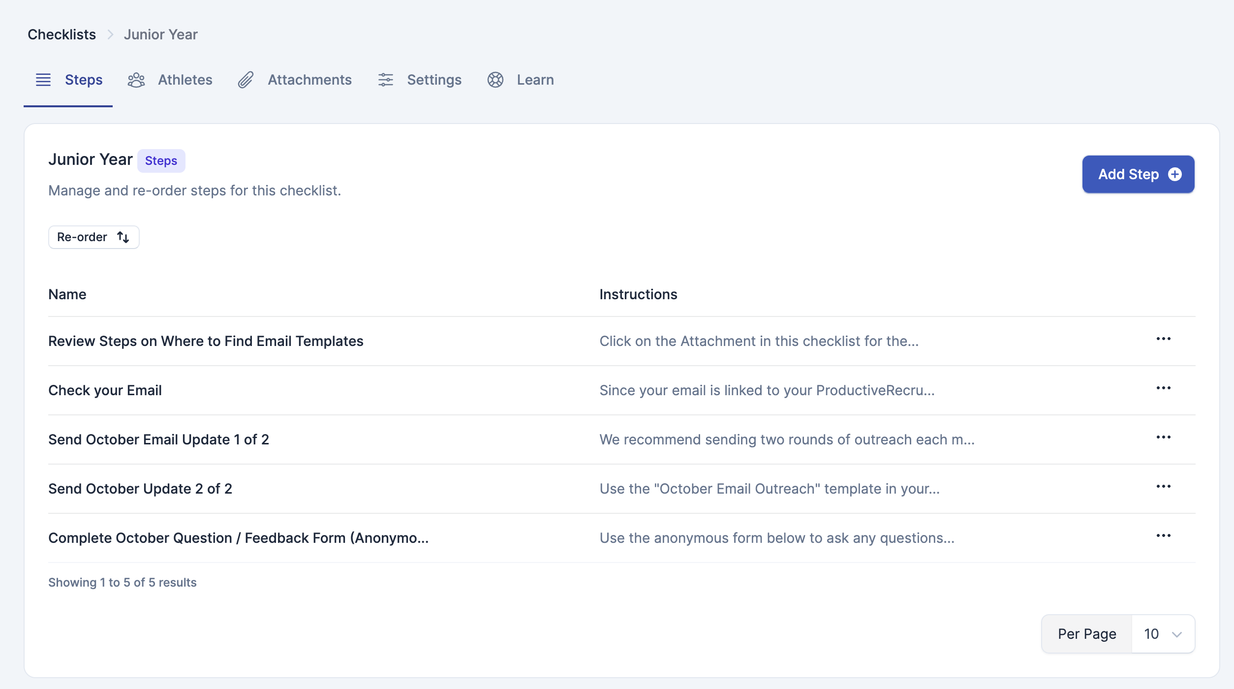 Recruiting Checklists