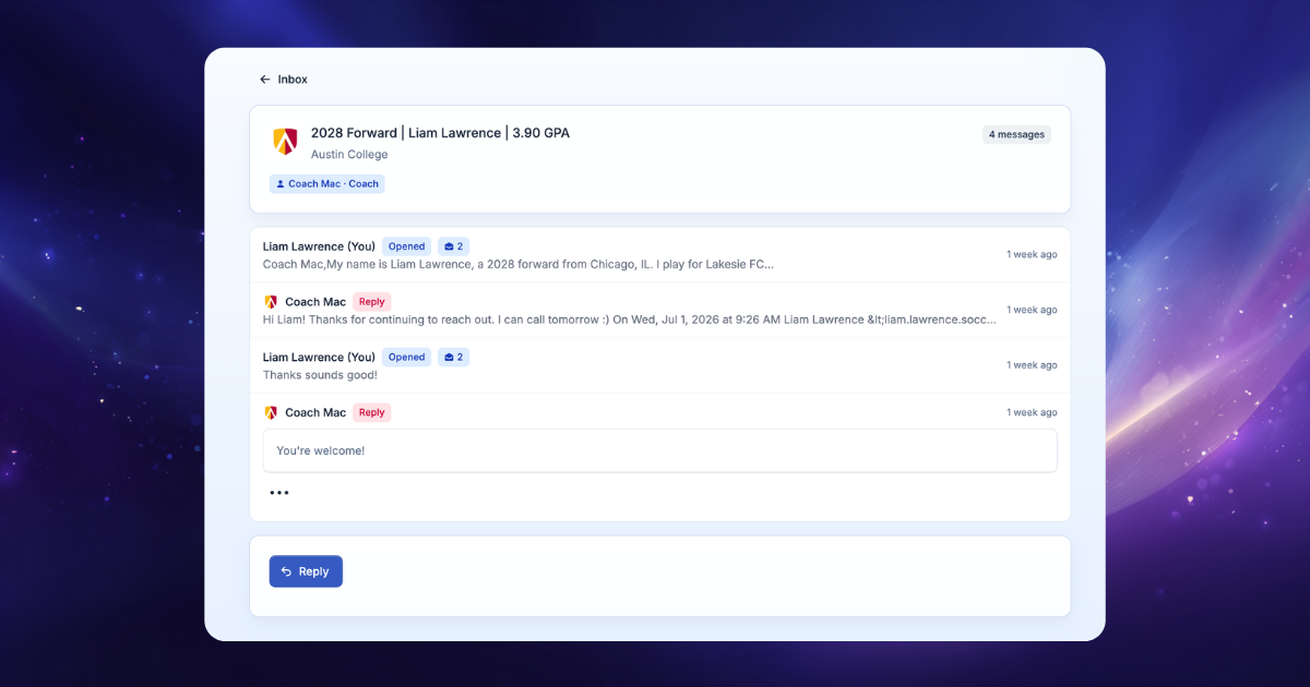 Reply Tracking Preview