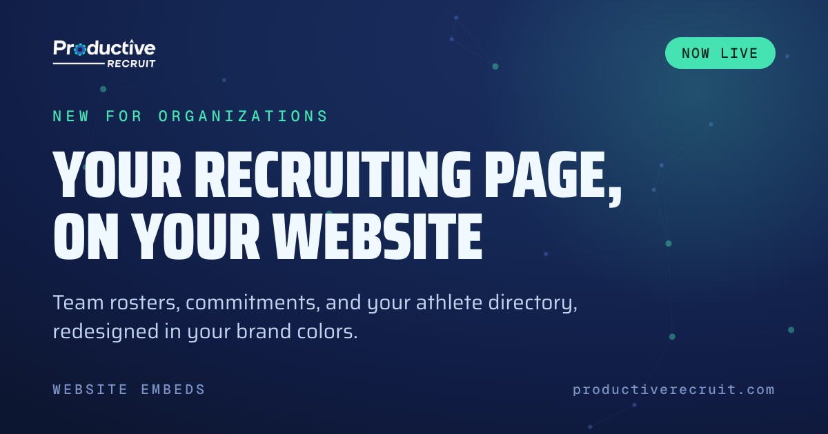 We Rebuilt Website Embeds: Rosters, Commitments, and Your Brand Colors