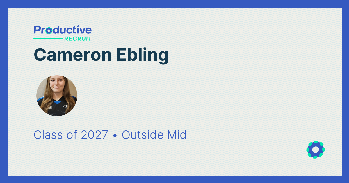 ProductiveRecruit | College Recruiting Profile | Cameron Ebling
