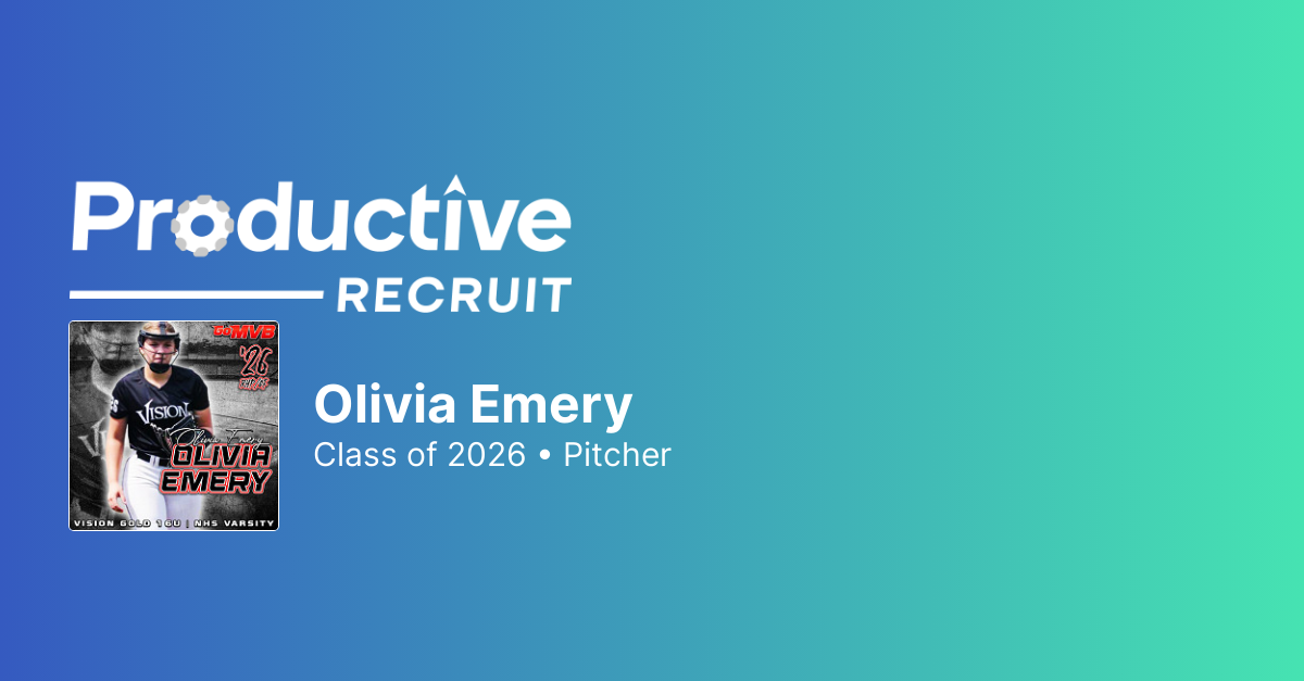 ProductiveRecruit | College Recruiting Profile | Olivia Emery