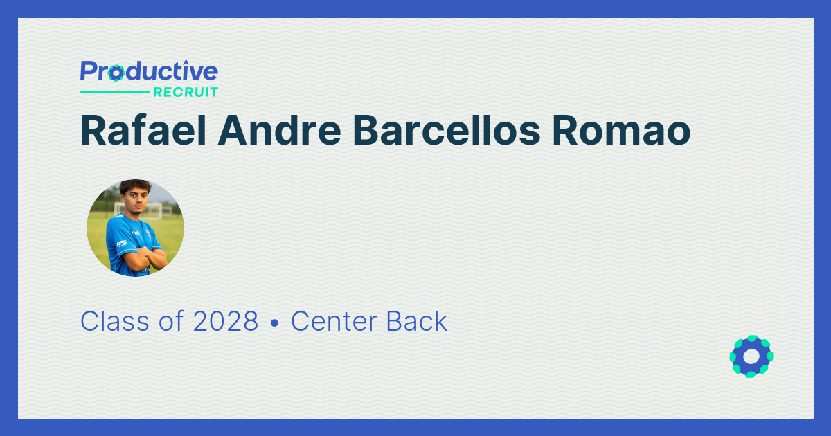 ProductiveRecruit | College Recruiting Profile | Rafael Andre Barcellos ...