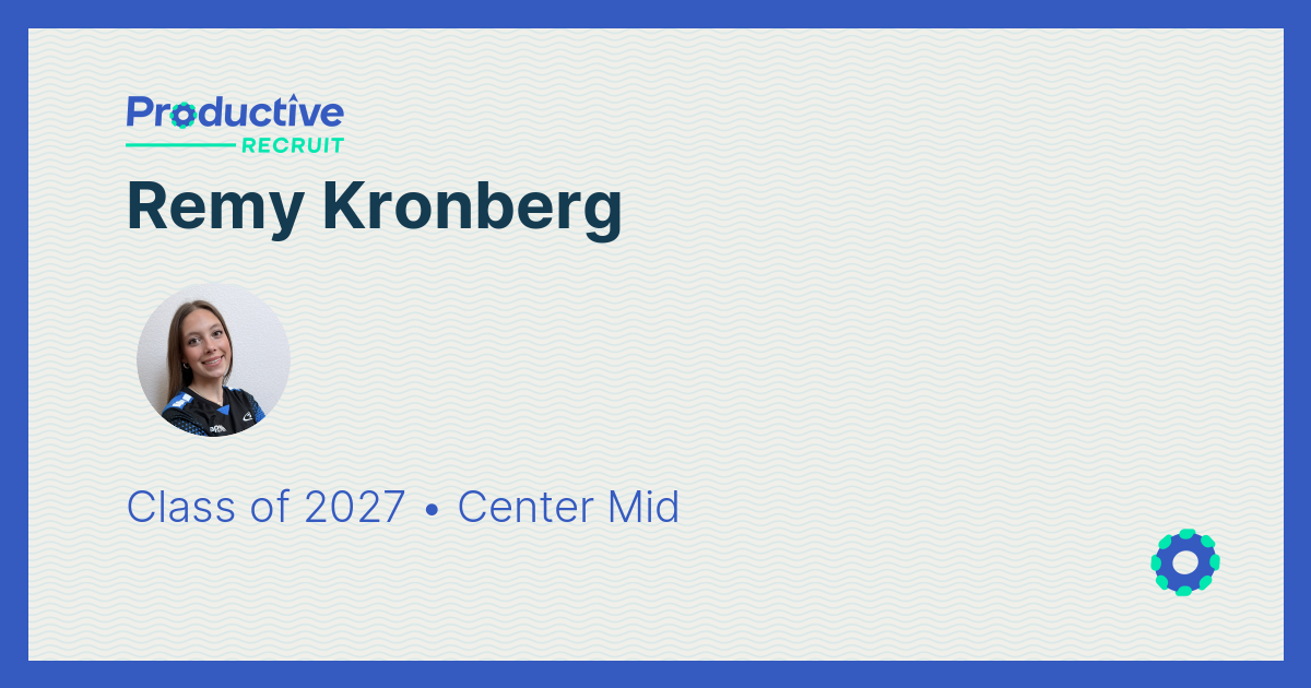 ProductiveRecruit | College Recruiting Profile | Remy Kronberg